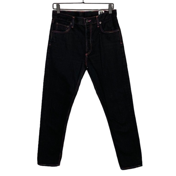 AGOLDE X Opening ceremony rainbow stitch black jeans